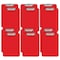 Better Office Products Plastic Clipboards, Durable, 12.5 x 9 Inch, Low Profile Clip, Red, Set of 12, 12PK 45013 - alternate 3